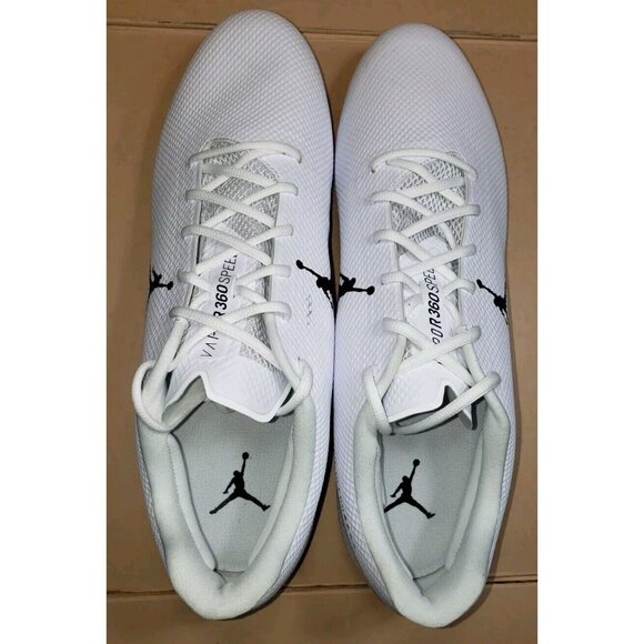 NIKE JORDAN VAPOR EDGE SPEED 360 WHITE FOOTBALL CLEATS MEN\'S SIZE 16 NEW main image 7